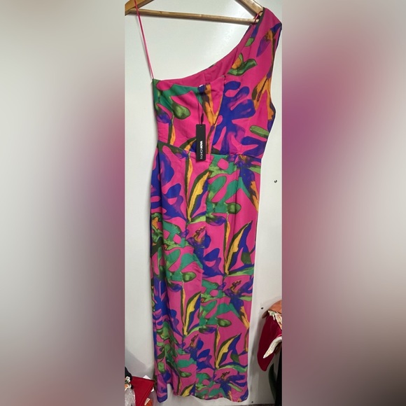 NEW NWT Fashion Nova Right Way Chiffon Maxi Dress - Multi Color size XL women’s - Picture 6 of 10